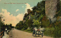 View On Cliff Drive Kansas City, MO Postcard Postcard