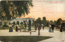 Lindell Boulevard Entrance To Forest Park St. Louis, MO Postcard Postcard