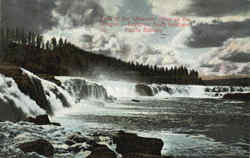 Falls Of The Willamette River On The Oregon Portland, OR Postcard Postcard