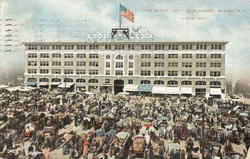 Lyon Block And Public Market Postcard