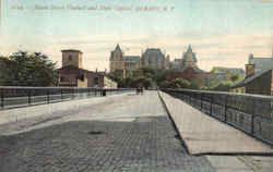 Hawk Street Viaduct And State Capitol Postcard