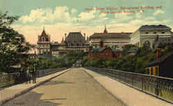 Hawk Street Viaduct Educational Building And State Capitol Postcard