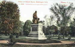 Statue Of Robert Burns , Washington Park Postcard