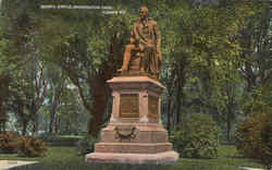 Burns Statue , Washington Park Albany, NY Postcard Postcard