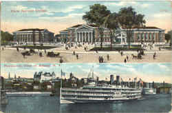 State Normal College Panoramic View Of Albany Postcard