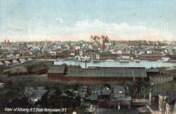 View Of Albany From Rensselaer New York Postcard Postcard