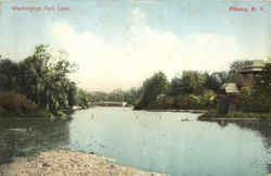 Washington Park Lake Albany, NY Postcard Postcard