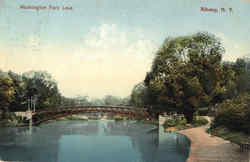 Washington Park Lake Postcard