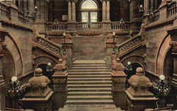 Grand Staircase State Capitol Albany, NY Postcard Postcard