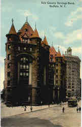 Erie County Savings Bank Buffalo, NY Postcard Postcard