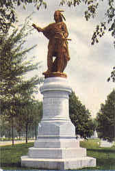 Red Jacket Statue Buffalo, NY Postcard Postcard