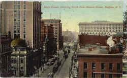 Main Street Looking North From Seneca Street Buffalo, NY Postcard Postcard