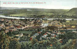 Bird's Eye View Of Port Jervis New York Postcard Postcard