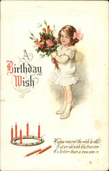 A Birthday Wish Postcard Postcard