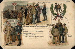 Gruss von der Aushebung! Germany Men Postcard Postcard