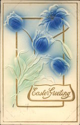 Easter Greeting Flowers Postcard Postcard