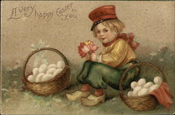 A Very Happy Easter to You With Children Postcard Postcard