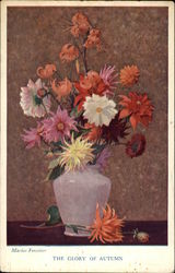 The Glory of Autumn Flowers Postcard Postcard