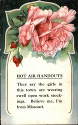 Hot Air Handouts Comic, Funny Postcard Postcard