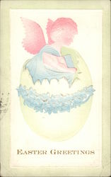 Easter Greetings Postcard