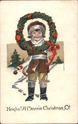 Heyho! A Merrie Christmas, O! Postcard