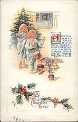 A Jolly Christmas to You Children Postcard Postcard