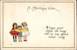 A Birthday Wish Postcard Postcard