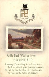 With Best Wishes from Broomfield Postcard