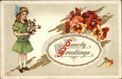 Hearty Greetings Postcard