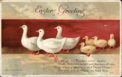 Easter Greeting, With Birds Postcard Postcard