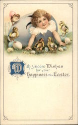 With sincere Wishes for your Happiness this Easter Postcard