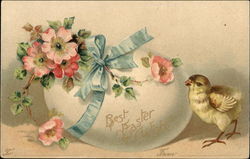 Best Easter Wishes With Chicks Postcard Postcard