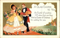 A Glad Easter to You Postcard