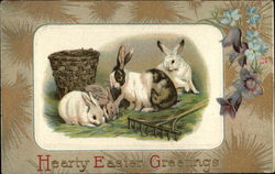 Hearty Easter Greetings Postcard