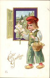 Easter Greetings Postcard