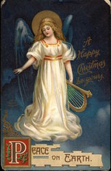 Peace on Earth Angels Postcard Postcard