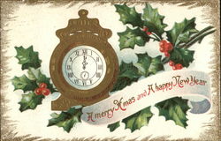 A Merry Xmas and A Happy New Year Postcard