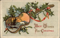 Best Wishes for Christmas Postcard Postcard