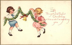 A Bright and Joyful Christmas is the Wish I'm Sending You Postcard