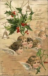 With Best Christmas Wishes Postcard