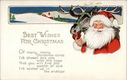 Best Wishes for Christmas Postcard