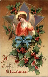 A Joyful Christmas Angels Postcard Postcard