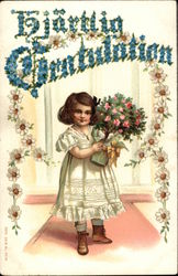 Hjartlia Gratulation Postcard