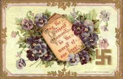 Lilacs With Dickens Quote Postcard