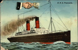 R.M.S. Franconia Postcard