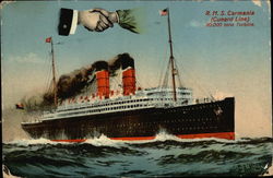 R.M.S. Carmania (Cunard Line) Boats, Ships Postcard Postcard