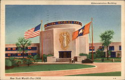 Administration Building, New York World's Fair 1939 1939 NY World's Fair Postcard Postcard