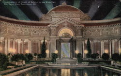 Illumination at Court of Palms Postcard