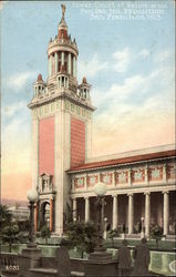 Tower, Court of Palms, San Francisco, 1915 1915 Panama-Pacific Exposition Postcard Postcard