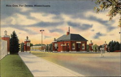 Main Gate, Fort Devens, Massachusetts Postcard Postcard